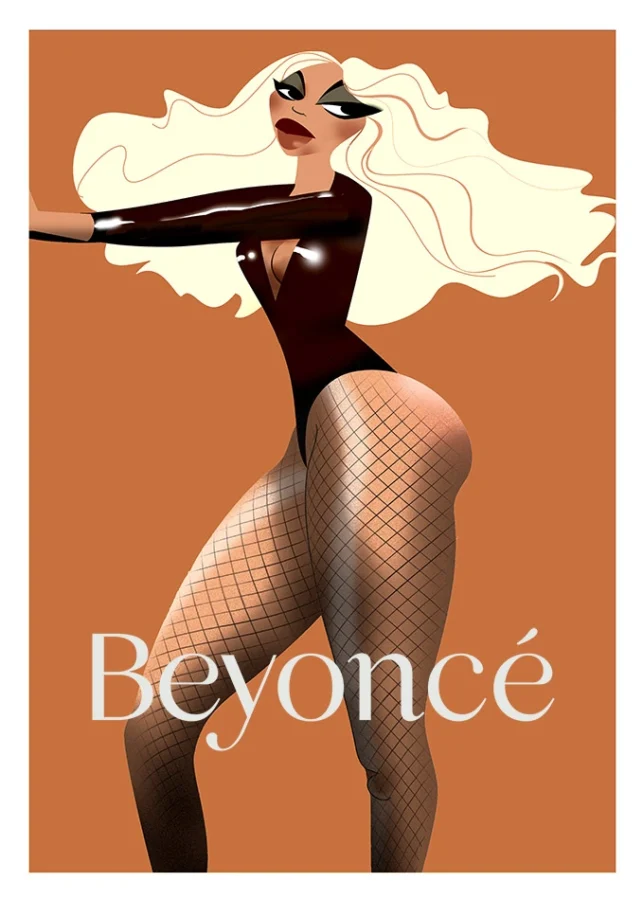Poster Beyonce Luis Gra&ntilde;ena Press Artist