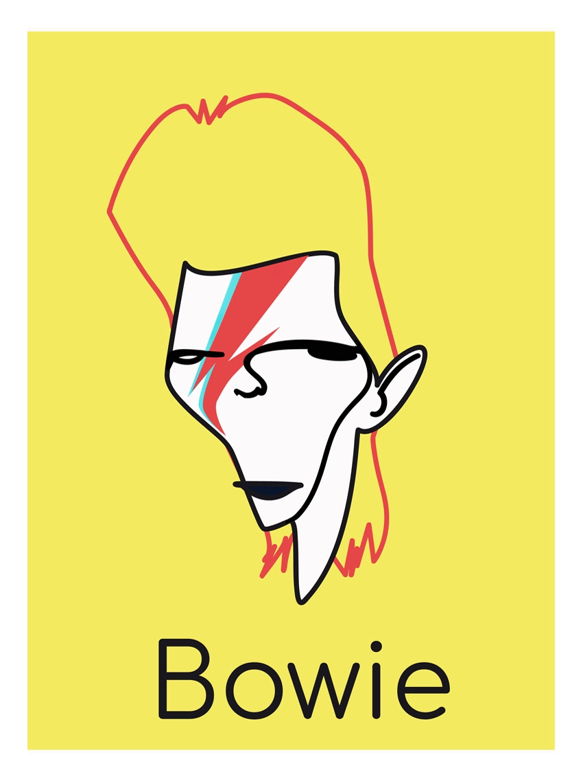 Poster Bowie Luis Grañena